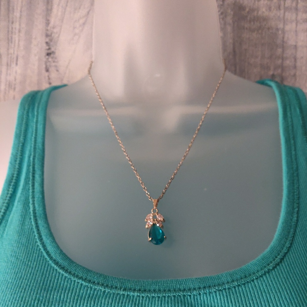 Teal Pineapple Pendant